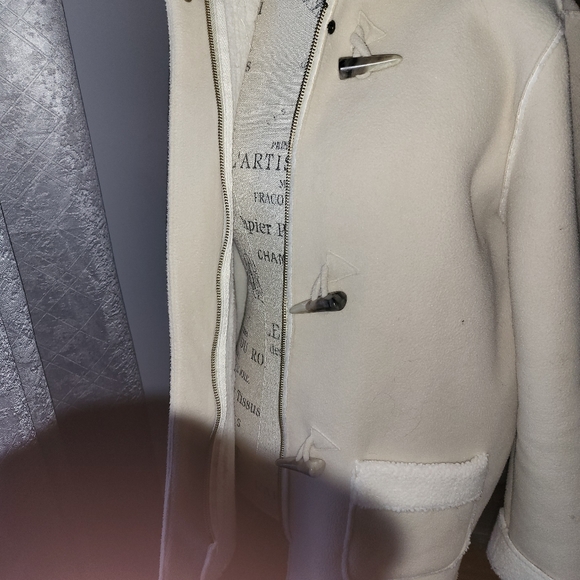 John's New York Baige Jacket with hood. - Picture 3 of 4